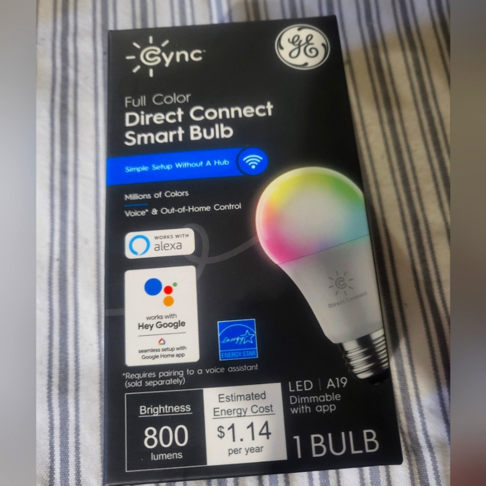 Brand new inbox direct connect Smart bulb 800 lumens works with Alexa and Google